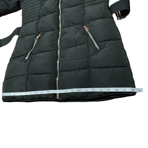 YMI Medium Black and Gold Long Winter Jacket - Picture 7 of 14